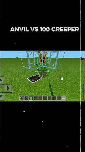 Minecraft Anvil vs 100 Creepers 💥 Who Will Survive?#viral #minecraftgameplay