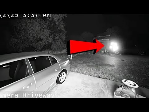 Mysterious thing caught on security camera