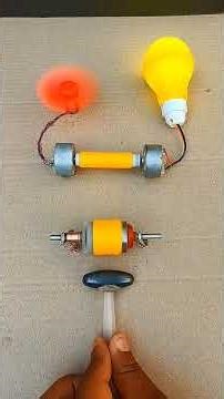 Generator electric draw by rotating armature by magnetic attraction (#dcmotor #tech #project #dcg...