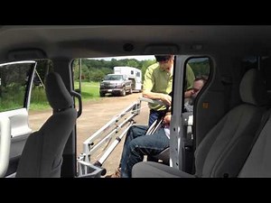Multi-Lift Disability Handicap Lift (B-Pillar Mount) Lifting Larger Person Out of Mid: Toyota Sienna