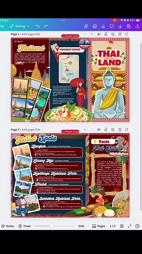 Explore Thailand with Customisable Travel Brochure