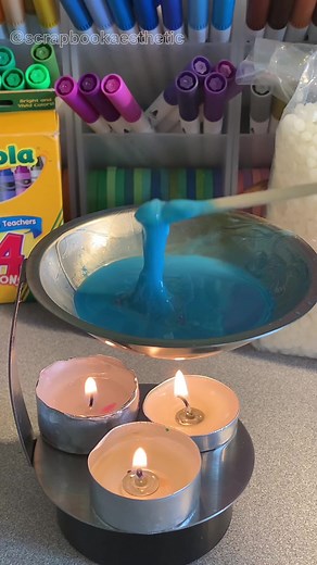 Light Blue Wax Seals DIY: Relaxing and Satisfying ASMR