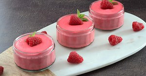 Mousse de framboises sans gélatine