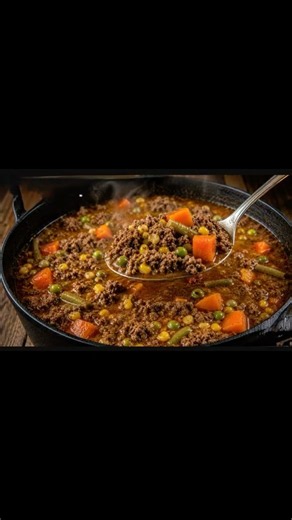 Old Fashion Hamburger Soup #likeandsubscribe #cooking #canning