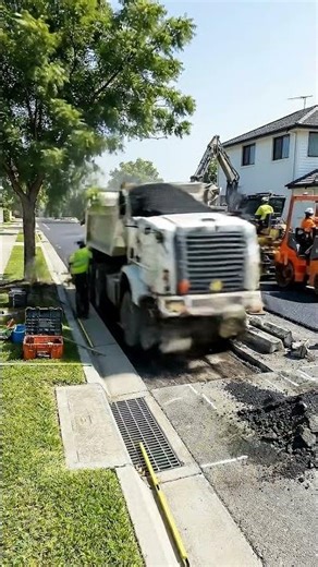 Fresh Asphalt Road Transformation – Satisfying Road Construction Timelapse