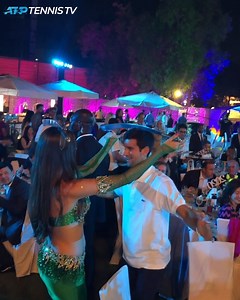 Getting into the party spirit 💃 Novak Djokovic tries his hand at belly dancing! | Tennis TV