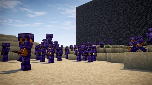 Minecraft crystal PVP battle against one hundred players
