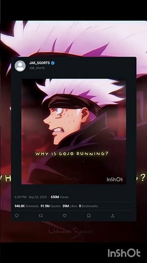 Why Gojo is Running 💨