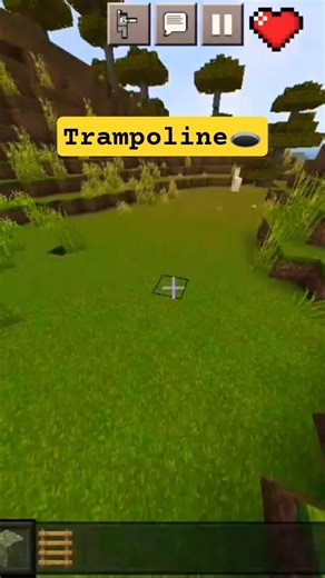 Minecraft Trampoline tutorial ⚒️🕳️ #explore #gaming #minecraft #minecraft #minecraftbuilding
