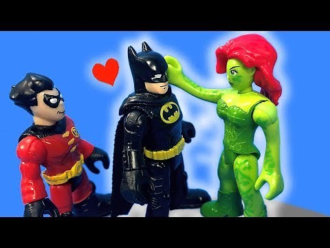 Imaginext Batman and Poison Ivy at the Batcave