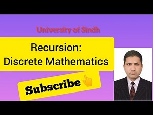 (Lecture 9) Recursion, Recursion Defined Functions , Related Examples