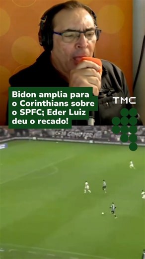 Bidon extends Corinthians' lead against São Paulo; Eder Luiz made his point! #shorts