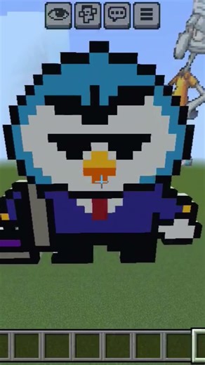 minecraft statue #minecraft #pixelart