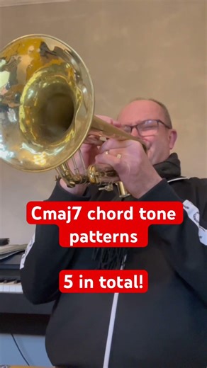 Cmaj7 Chord Tone Patterns – Jazz Trumpet Practice