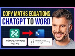 How to Copy Mathematical Equations From ChatGPT to Word | Copy Maths Equations from ChatGPT to Word