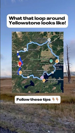 📌Save these spots & tips for your next trip to Yellowstone National Park 🏞️