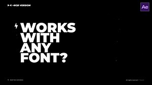 Bold Text Animation \ AE