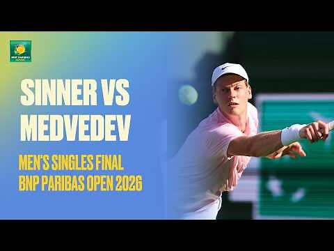 Sinner vs Medvedev | Match Highlights | Final | BNP Paribas Open