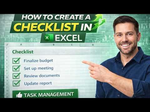 How to Create a Checklist in Excel (Step by Step Tutorial)