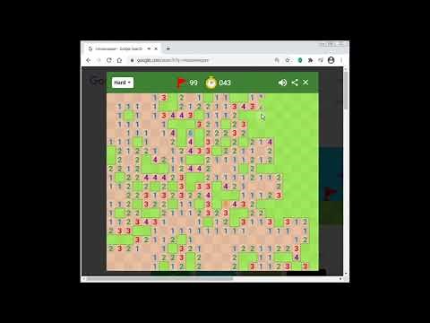 Google Minesweeper Hard in 57 seconds [Former WR]