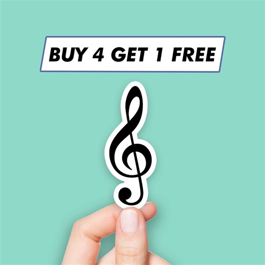 Cute Clef Sticker Cool Music Stickers Laptop Stickers Aesthetic Stickers Computer Stickers Waterbottle Stickers Laptop Decals - Etsy New Zealand