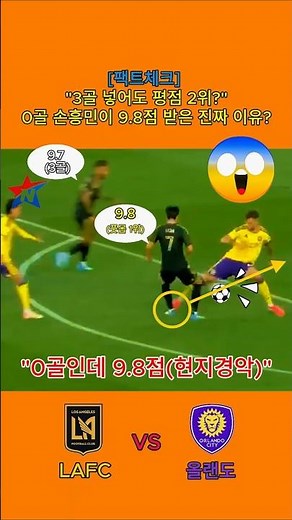 3골 넣은 부앙가보다 평점이 높다고? 0골로 평점 9.8 찍으며 '축구 도사' 등극한 손흥민 (풋몹 평점 분석)#손흥민 #풋몹9.8 #축구도사 #LAFC #뉴스스타