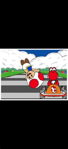 Toad dances in Mario Circuit!(Flipnote) #mariokart #mario #nintendo #pokemon #luigi #kirby #gaming