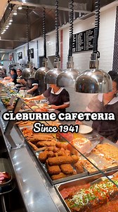 Cleburne Cafeteria has been in Houston since 1941! This place is like Thanksgiving every day 🤩 How it works: It’s a long cafeteria-style buffet line of homestyle southern food. They serve you, you don’t serve yourself. Once you choose your food down the line, you pay for the individual entrees and sides you picked (it’s not one set price for everything, and not “all you can eat”!) They have a large seating area, and a patio — Have yall been here?! 📌 3606 Bissonnet St, Houston, TX 77005 #housto