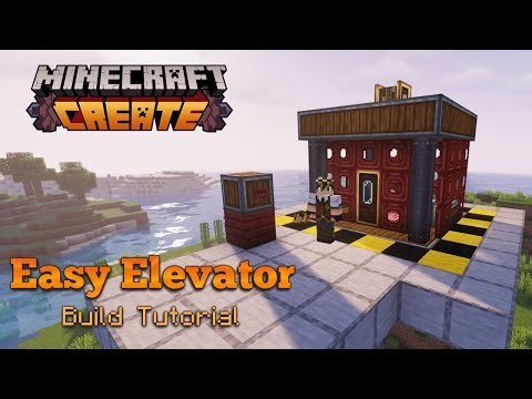 Minecraft Create mod - Working Elevator, Easy Tutorial