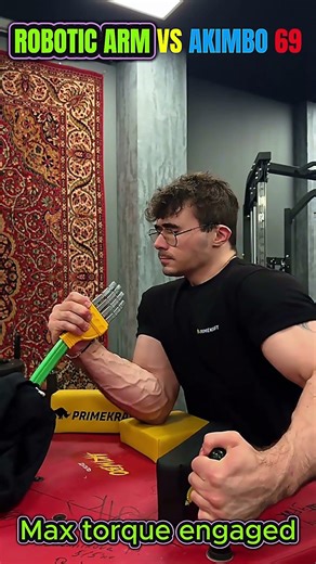 Akimbo69 vs Robot Arm Wrestling - Who Wins? 🤖💪