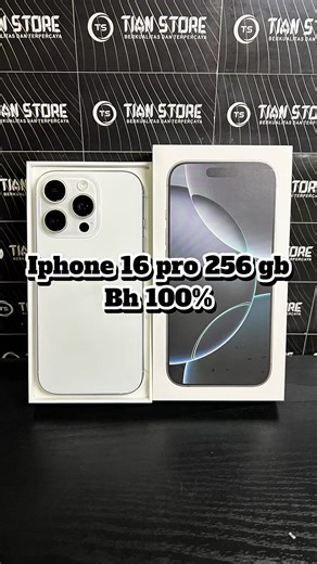 iphone 16 pro 256 gb 5G simfree 💴HARGA : 149.000¥ garansi applecare 31/05/2026 -256 gb -bh 100% -kondisi 95% -layar 6,3 inchi -fullset dengan box original -bonus case, tmpred glass, adaptor dll. -warna white titanium UNTUK PEMBAYARAN -Bisa cod bayar di tempat (ada tambahan 1000) -Bisa transfer yucho, mufg bank -Free ongkir keseluruh jepang🥳 -Garansi 1 bulan🥳 -Barang tidak sesuai deskripsi bisa di kembalikan Keterangan kondisi barang 📌100% BNIB Kondisi masih baru dan belum di buka dari boxnya