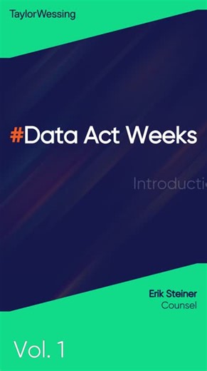 What is the Data Act – and who needs to act? | Taylor Wessing Austria