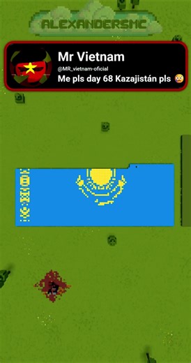 Satisfying Minecraft Pixel Art ( 🇰🇿 Kazajistán 🇰🇿 ) | #minecraft #shorts #minecraftshorts