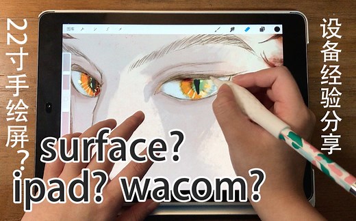【电子画具】手绘板？22寸手绘屏？iPad？surface？Wacom？分享我用过的所有电子画具，让你知道哪个更适合你！分享画师工作设备，准备好在双十一冲了吗？