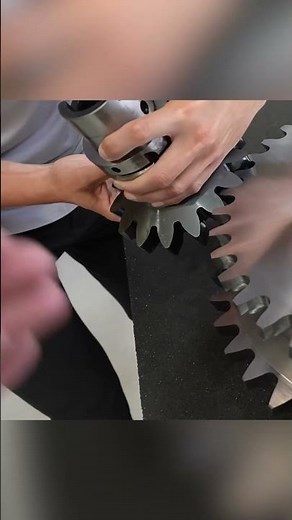 Cutting Perfect Gears with Power Skiving ⚙️ #cnc #machining #machinist #engineering #3dprinting #fyp