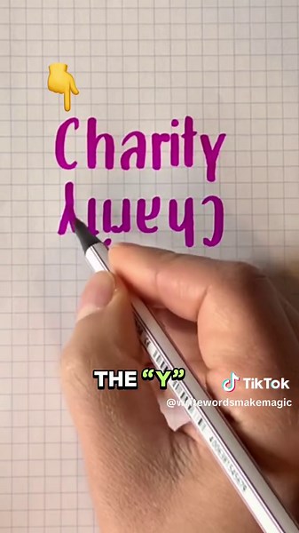 Charity Ambigram Test with Cam Scanner