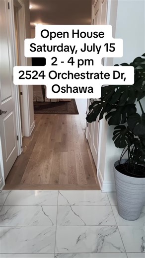 Open House Saturday July 15 2-4PM #fyp #realestate #openhouse #forsale #durhamregion #oshawa #homesforsaleinoshawa #homesforsalaedurhamregion