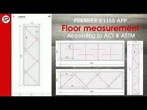 Premier E1155 assists users with floor layout according to ACI & ASTM Standards.📱