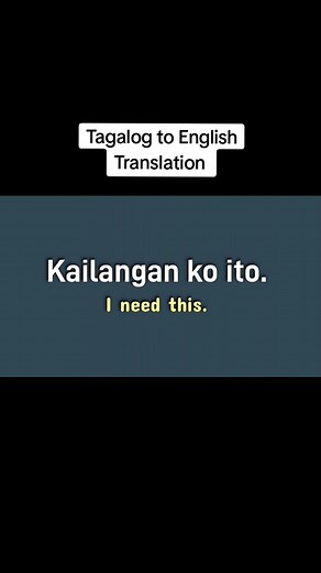 Tagalog to English Translation Challenge