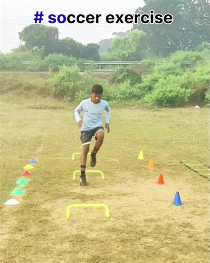 footwork drills for soccer/hurdles/cones #shorts #trending