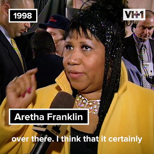 A moment we'll never forget: the iconic Aretha Franklin giving us her definition of a "diva" on the 1998 VH1 Divas Live red carpet. 💜 | VH1