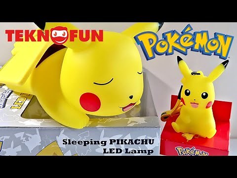 Mini Pikachu Light-Up Figurine VS Big Sleeping Pikachu LED Lamp