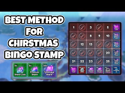 FASTEST Way to Farm Chirstmas Bingo Stamp (Anime Last Stand Roblox)