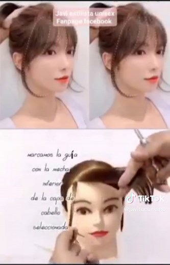 Cómo cortar flequillo en casa: Corte de cabello mariposa paso a paso