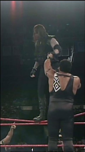 The Undertaker soars to take out The Nation of Domination.
