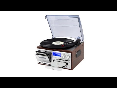 Review: 9-in-1 Bluetooth Vintage Record Player with CD Cassette USB Radio