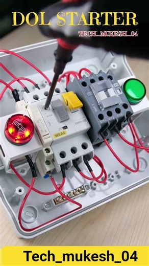 DOL Starter Wiring Explained |Complete DirectOn Line Starter Connection #wiring #panelwiring