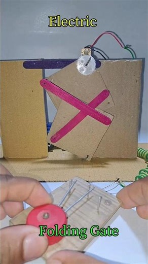 Electric Folding Gate #tech#dcmotorproject #dcmotorproject #experiment