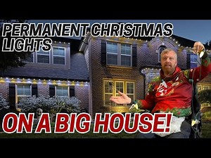 Installing Permanent Christmas Lights on a BIG House!
