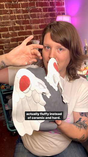 22K views · 620 reactions | Mothman toad sculpture progress! | Kalliope Yvonne Ceramics | Facebook